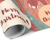 Elegante aangepaste kerstboom vakantie geschenken cadeaupapier (Rol Hoek)