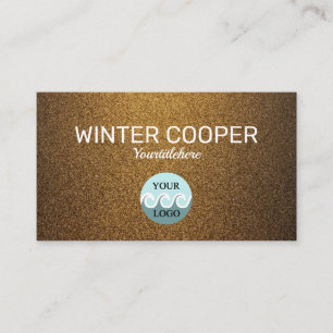 Elegante aangepaste logo koper goud professional visitekaartje