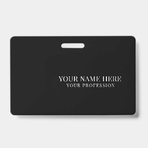 Elegante aangepaste logo-werknemer eenvoudig badge