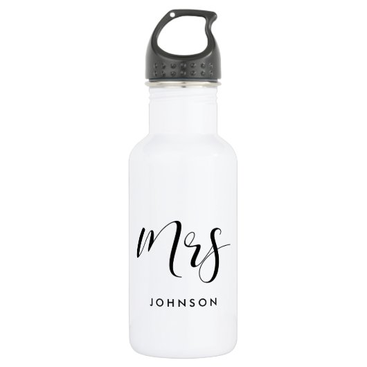 Elegante aangepaste Mrs. Waterfles (Voorkant)