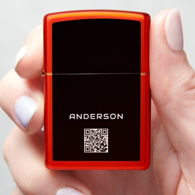 Elegante aangepaste naam met aangepaste QR-code (In Hand)