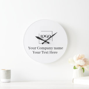 Elegante aangepaste sjabloon voor uw logo grote klok