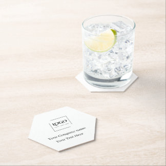 Elegante aangepaste sjabloon voor uw logo kartonnen onderzetters