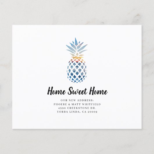 Elegante aankondiging van adreswijziging (Voorkant)