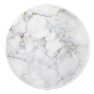 Elegante aanpasbare goud marmer keramische knop