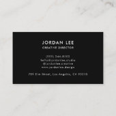 Elegante Aanpasbare QR Code Zakelijke Kaart Visitekaartje (Achterkant)