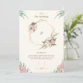 Elegante aanpasbare trouwuitnodiging sjabloon (Staand voorkant)