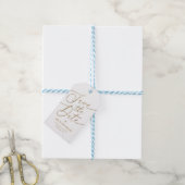 Elegante aanraking bewerkbare kleur sparen het dat cadeaulabel (Met Touw)