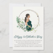 Elegante aanstaande moeder Gefeliciteerd met uw ee Feestdagenkaart (Voorkant)