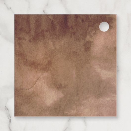 Elegante aardtonen Waterverf, rustiek dank u Bedankjes Labels (Achterkant)