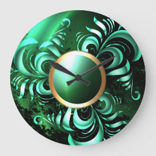 Elegante Abstracte 2 Wandklokken & Numerieke Optie Grote Klok
