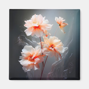 Elegante Abstracte Blos Bloem Mistige Stroom Magneet