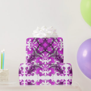 Elegante abstracte boho roze mandala vlinder werve cadeaupapier