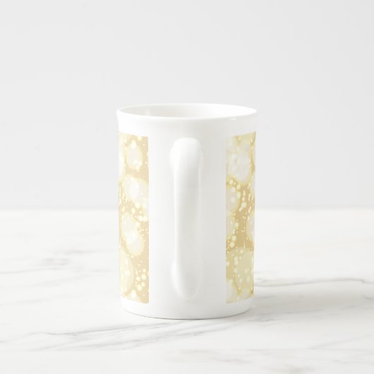 Elegante Abstracte Champagne Bubbles Mok (Achterkant)