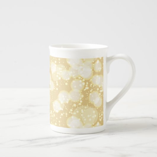 Elegante Abstracte Champagne Bubbles Mok (Rechts)