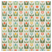 Elegante Abstracte Floral Spring Pattern Fabric Stof (Swatch)