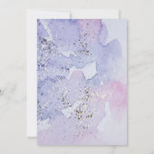 *~* Elegante Abstracte Glitter AR17 bruiloft Kaart (Achterkant)
