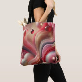 Elegante Abstracte kunst Canvas tas (Dichtbij)