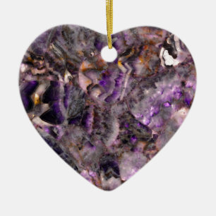 Elegante abstracte paarse lavendel lila marmer keramisch ornament