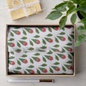 Elegante Abstracte rode rozen & bladeren bloemmoti Tissuepapier (Geschenk)