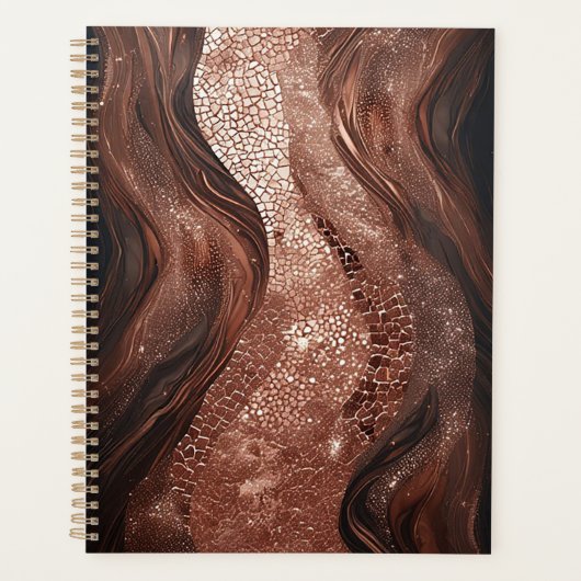 Elegante Abstracte Schildering Planner (Voorkant)
