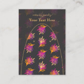 Elegante Abstracte varens aangepaste sieraden disp Visitekaartje (Voorkant)