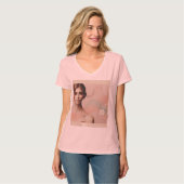 Elegante Abstracte vrouw T-shirt – Modern esthetis (Voorkant volledig)