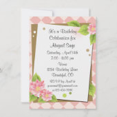 Élégante Ado Fille Anniversaire Invitations (Dos)