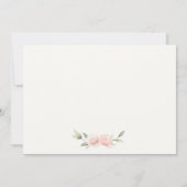 Elegante Adorable Konijn in Bloemenmand Kinderen V Notitiekaartje (Achterkant)