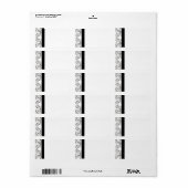 Elegante Adresetiketten Etiket (Full Sheet)