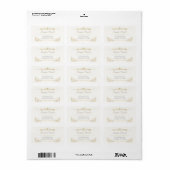 Elegante adreslabels – gepersonaliseerde post etiket (Full Sheet)