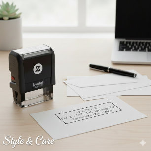 Elegante adresstempel voor uitnodigingen of envelo zelfinktende stempel