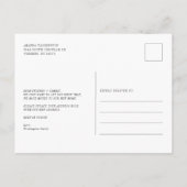 Elegante adreswijziging aankondigingskaart (Achterkant)