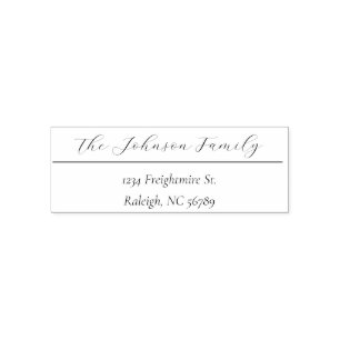 elegante adreszegel  zelfinktende stempel