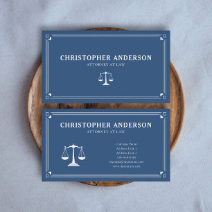 Elegante advocaat bij Law Blue Visitekaartje