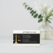 Elegante advocaat Visitekaartjes (Staand voorkant)