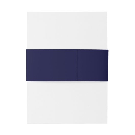 Elegante Affair Marine Blauw Monogram Script Bruil Uitnodigingen Wikkel (Achterkant Voorbeeld)