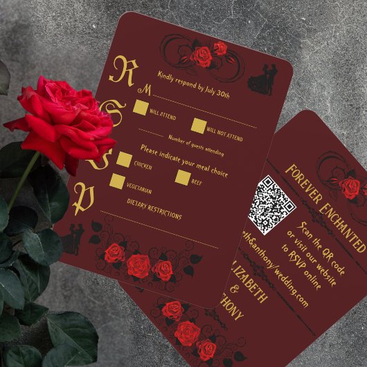 elegante affaire RSVP kaartje