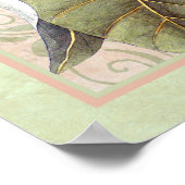 Élégante affiche Botanique de style Sud Magnolia (Coin)