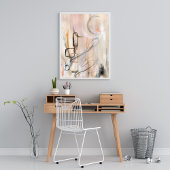 Elégante affiche d'art moderne minimaliste abstrai