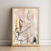 Elégante affiche d'art moderne minimaliste abstrai