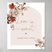 Élégante affiche d'automne L'amour est doux, prene (Devant)