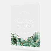 Élégante Affiche de bienvenue Acrylique Bacheloret (Angle)