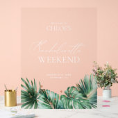 Élégante Affiche de bienvenue Acrylique Bacheloret (Mariage)