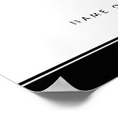 Élégante Affiche de bienvenue de diplôme d'études  (Coin)