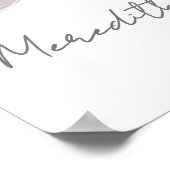 Élégante Affiche de bienvenue de Fête des mariées  (Coin)