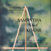 Élégante Affiche de bienvenue de mariage (Neutre)