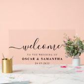 Élégante Affiche de bienvenue de mariage (Mariage)