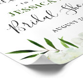 Élégante Affiche de bienvenue FÊTE DES MARIÉES orc (Coin)