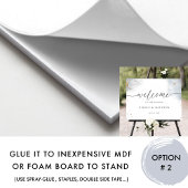 Élégante Affiche de bienvenue Mariage céleste